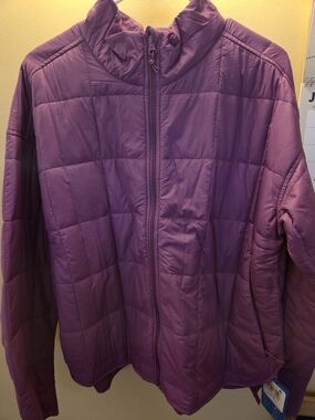 Columbia Purple Quilted Packable Puffer Jacket